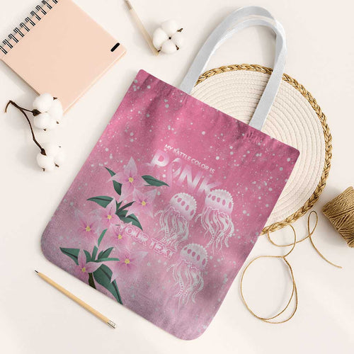 Personalised Pink Boronia of Hope Tote Bag Australia’s Fight Against Breast Cancer - Aussie Hoodie