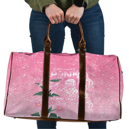 Personalised Pink Boronia of Hope Travel Bag Australia’s Fight Against Breast Cancer - Aussie Hoodie