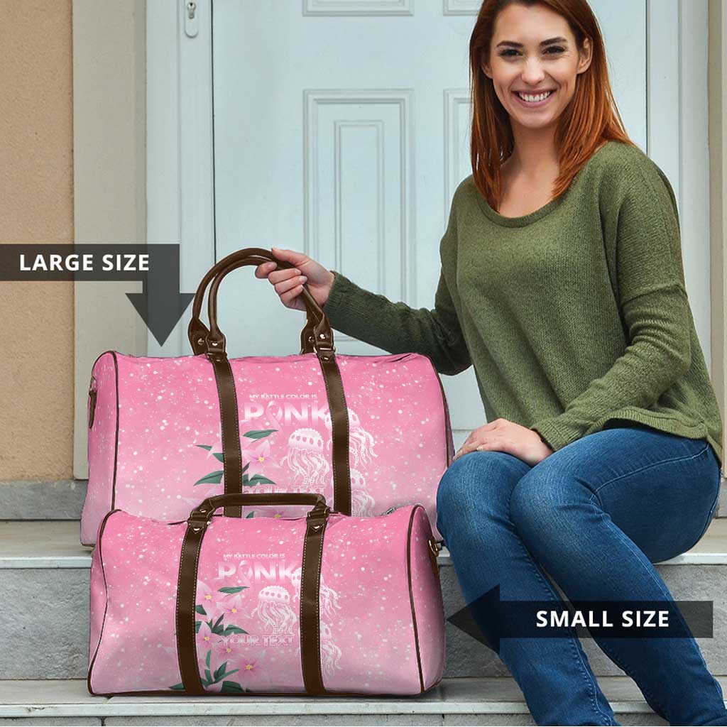 Personalised Pink Boronia of Hope Travel Bag Australia’s Fight Against Breast Cancer - Aussie Hoodie