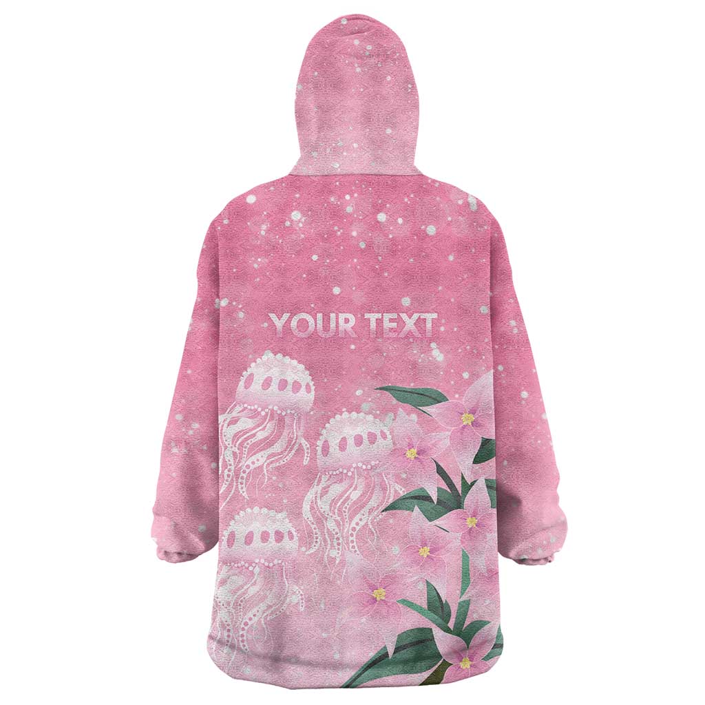 Personalised Pink Boronia of Hope Wearable Blanket Hoodie Australia’s Fight Against Breast Cancer - Aussie Hoodie