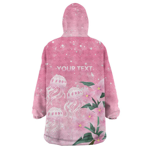 Personalised Pink Boronia of Hope Wearable Blanket Hoodie Australia’s Fight Against Breast Cancer - Aussie Hoodie