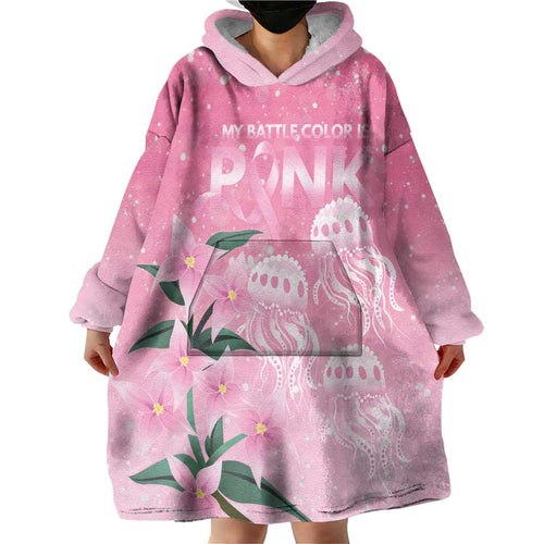 Personalised Pink Boronia of Hope Wearable Blanket Hoodie Australia’s Fight Against Breast Cancer - Aussie Hoodie