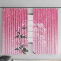 Personalised Pink Boronia of Hope Window Curtain Australia’s Fight Against Breast Cancer - Aussie Hoodie