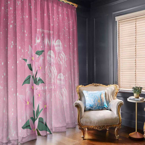 Personalised Pink Boronia of Hope Window Curtain Australia’s Fight Against Breast Cancer - Aussie Hoodie