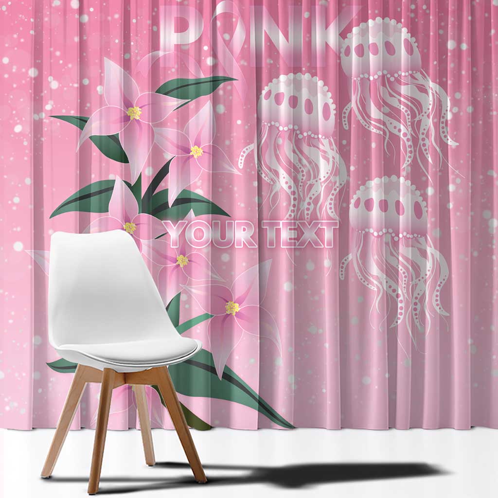 Personalised Pink Boronia of Hope Window Curtain Australia’s Fight Against Breast Cancer - Aussie Hoodie
