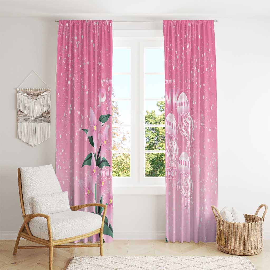 Personalised Pink Boronia of Hope Window Curtain Australia’s Fight Against Breast Cancer - Aussie Hoodie