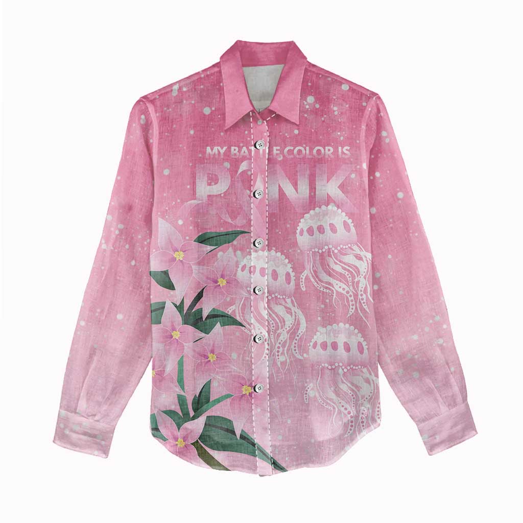 Personalised Pink Boronia of Hope Women Casual Shirt Australia’s Fight Against Breast Cancer - Aussie Hoodie