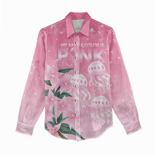 Personalised Pink Boronia of Hope Women Casual Shirt Australia’s Fight Against Breast Cancer - Aussie Hoodie