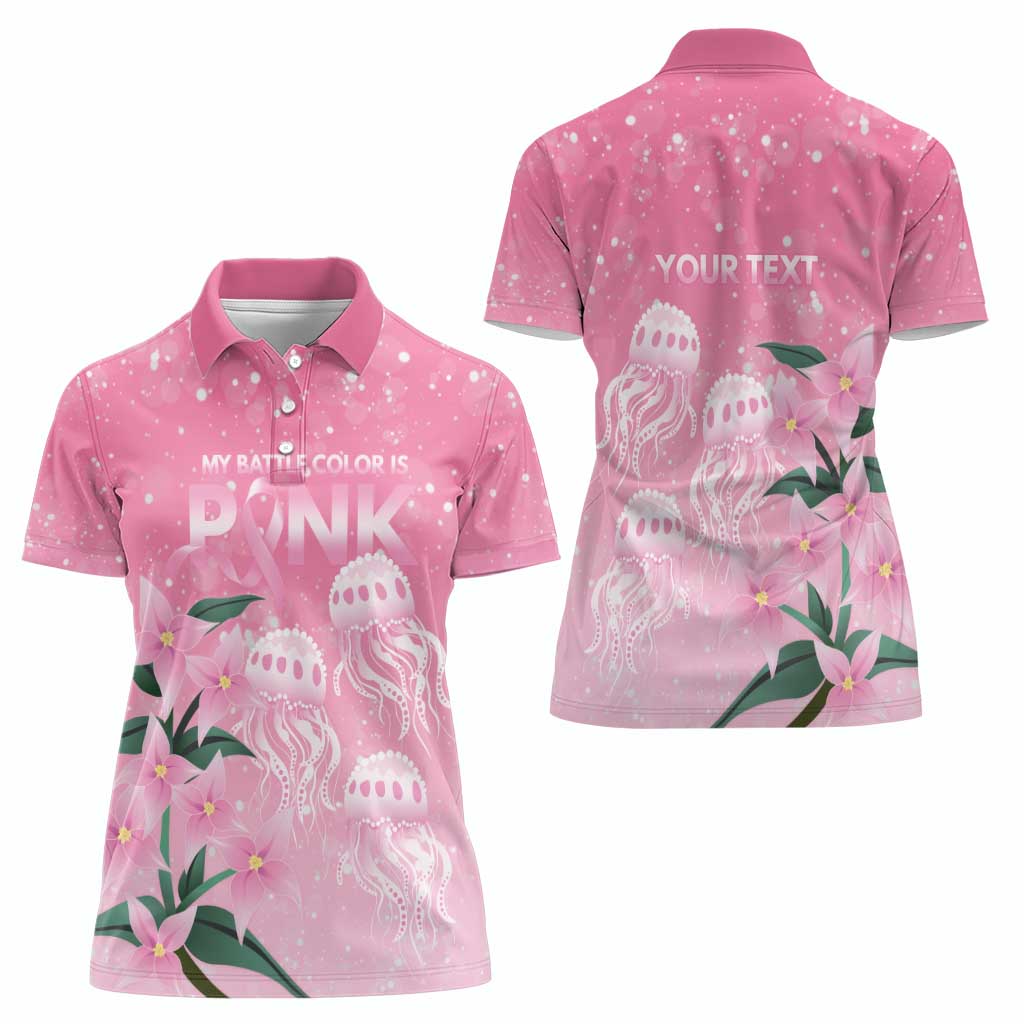 Personalised Pink Boronia of Hope Women Polo Shirt Australia’s Fight Against Breast Cancer - Aussie Hoodie