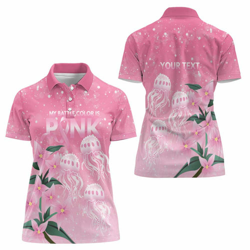 Personalised Pink Boronia of Hope Women Polo Shirt Australia’s Fight Against Breast Cancer - Aussie Hoodie