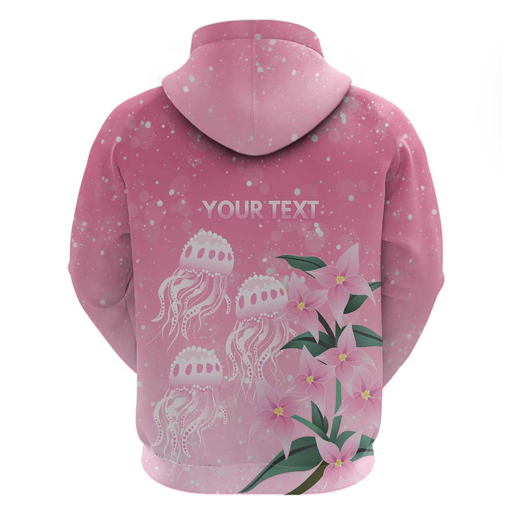 Personalised Pink Boronia of Hope Zip Hoodie Australia’s Fight Against Breast Cancer - Aussie Hoodie