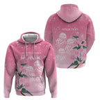 Personalised Pink Boronia of Hope Zip Hoodie Australia’s Fight Against Breast Cancer - Aussie Hoodie