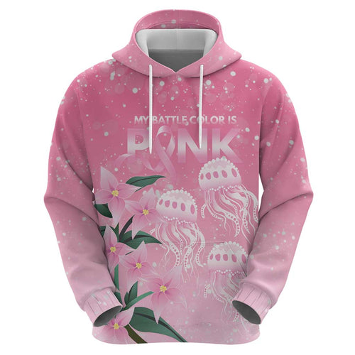 Personalised Pink Boronia of Hope Zip Hoodie Australia’s Fight Against Breast Cancer - Aussie Hoodie