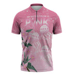 Personalised Pink Boronia of Hope Zipper Polo Shirt Australia’s Fight Against Breast Cancer - Aussie Hoodie