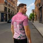 Personalised Pink Boronia of Hope Zipper Polo Shirt Australia’s Fight Against Breast Cancer - Aussie Hoodie