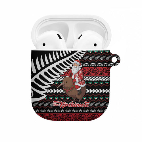 New Zealand Kiwi Santa Christmas AirPods Case He Wairua Kirihimete - Aussie Hoodie