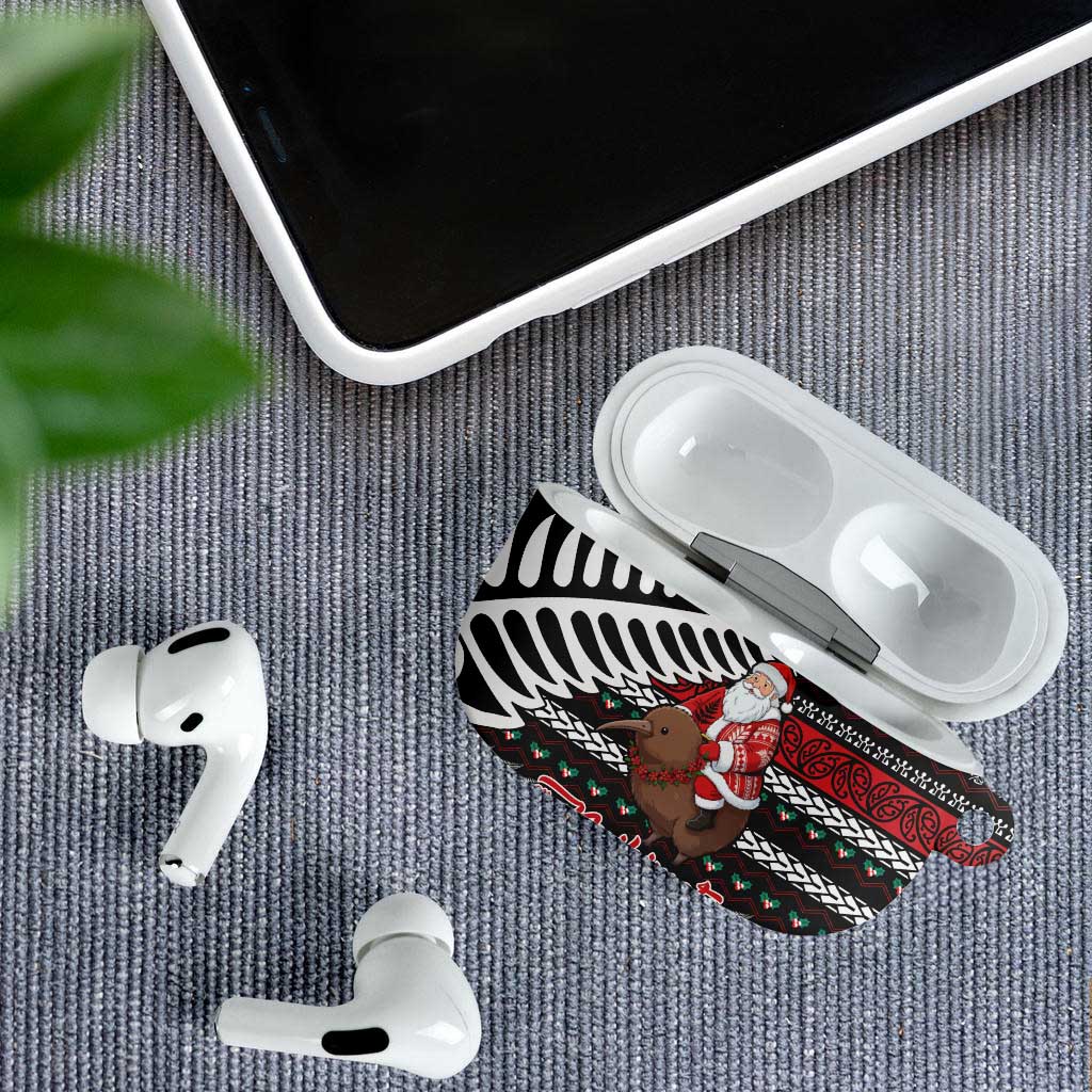 New Zealand Kiwi Santa Christmas AirPods Case He Wairua Kirihimete - Aussie Hoodie