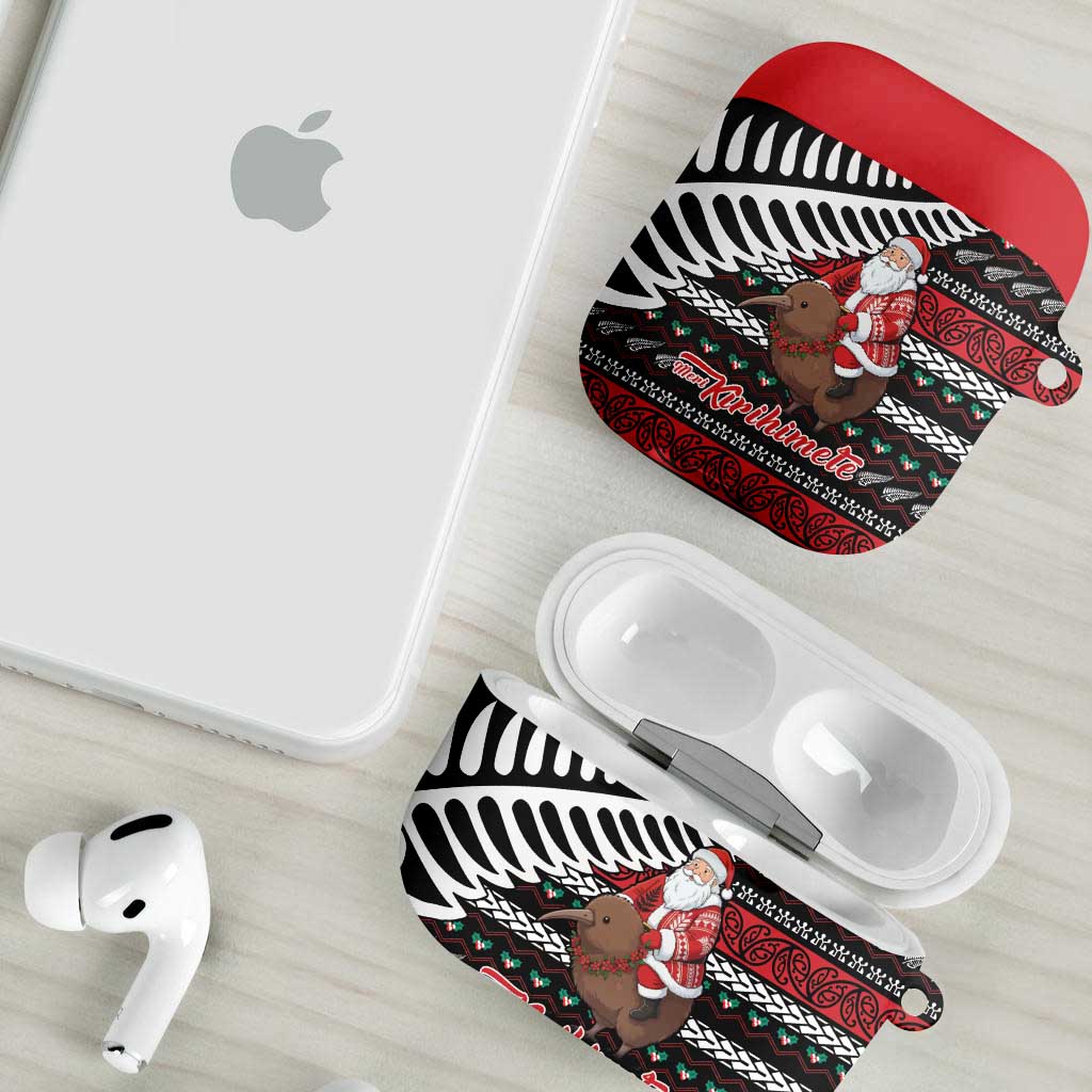 New Zealand Kiwi Santa Christmas AirPods Case He Wairua Kirihimete - Aussie Hoodie