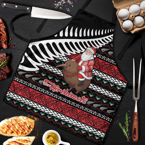 New Zealand Kiwi Santa Christmas Apron He Wairua Kirihimete - Aussie Hoodie