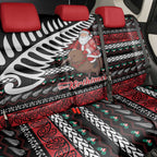 New Zealand Kiwi Santa Christmas Back Car Seat Cover He Wairua Kirihimete - Aussie Hoodie