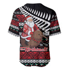 New Zealand Kiwi Santa Christmas Baseball Jersey He Wairua Kirihimete - Aussie Hoodie