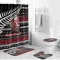 New Zealand Kiwi Santa Christmas Bathroom Set He Wairua Kirihimete - Aussie Hoodie