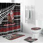 New Zealand Kiwi Santa Christmas Bathroom Set He Wairua Kirihimete - Aussie Hoodie
