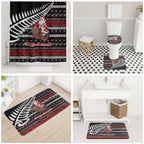 New Zealand Kiwi Santa Christmas Bathroom Set He Wairua Kirihimete - Aussie Hoodie