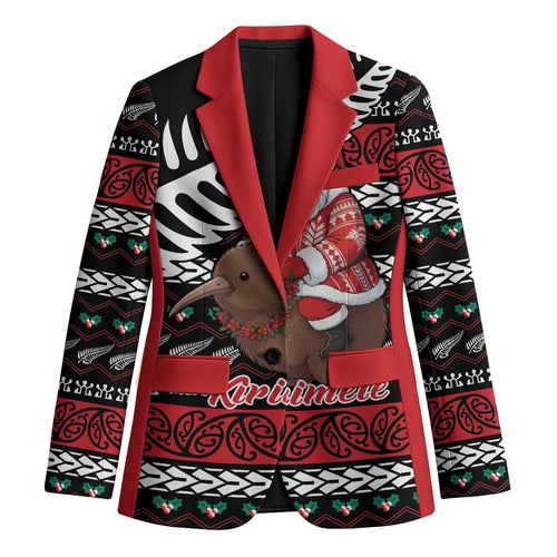 New Zealand Kiwi Santa Christmas Blazer He Wairua Kirihimete - Aussie Hoodie