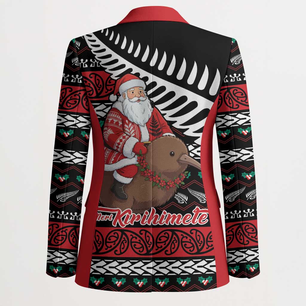 New Zealand Kiwi Santa Christmas Blazer He Wairua Kirihimete - Aussie Hoodie