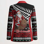 New Zealand Kiwi Santa Christmas Blazer He Wairua Kirihimete - Aussie Hoodie