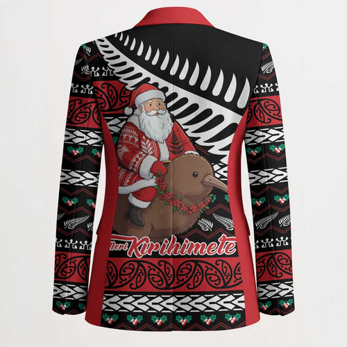 New Zealand Kiwi Santa Christmas Blazer He Wairua Kirihimete - Aussie Hoodie
