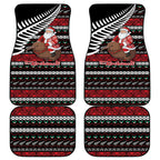 New Zealand Kiwi Santa Christmas Car Mats He Wairua Kirihimete - Aussie Hoodie