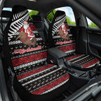 New Zealand Kiwi Santa Christmas Car Seat Cover He Wairua Kirihimete - Aussie Hoodie