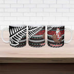 New Zealand Kiwi Santa Christmas Ceramic Mug He Wairua Kirihimete - Aussie Hoodie
