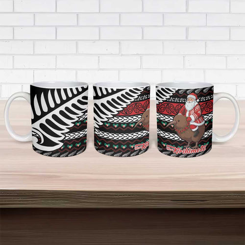 New Zealand Kiwi Santa Christmas Ceramic Mug He Wairua Kirihimete - Aussie Hoodie