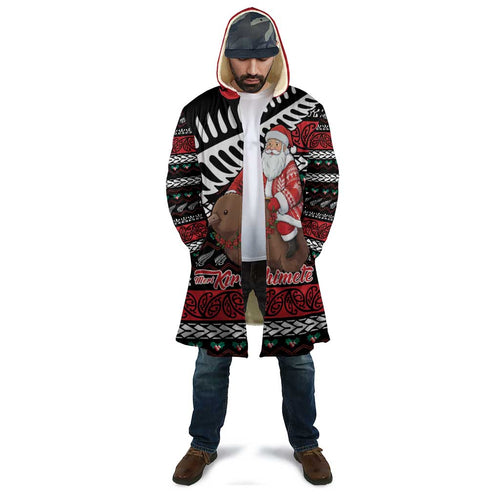 New Zealand Kiwi Santa Christmas Cloak He Wairua Kirihimete - Aussie Hoodie