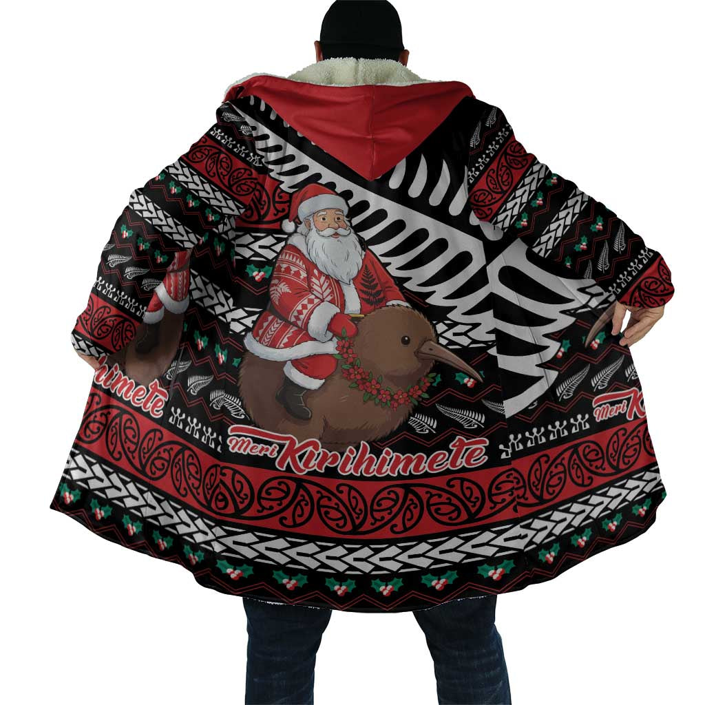 New Zealand Kiwi Santa Christmas Cloak He Wairua Kirihimete - Aussie Hoodie