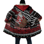 New Zealand Kiwi Santa Christmas Cloak He Wairua Kirihimete - Aussie Hoodie