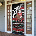 New Zealand Kiwi Santa Christmas Door Cover He Wairua Kirihimete - Aussie Hoodie