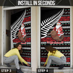 New Zealand Kiwi Santa Christmas Door Cover He Wairua Kirihimete - Aussie Hoodie