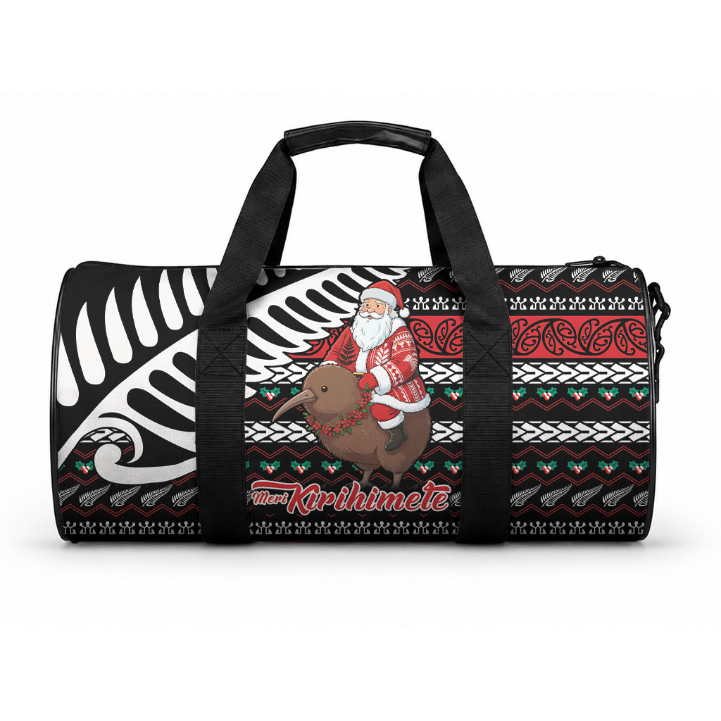 New Zealand Kiwi Santa Christmas Duffle Bag He Wairua Kirihimete
