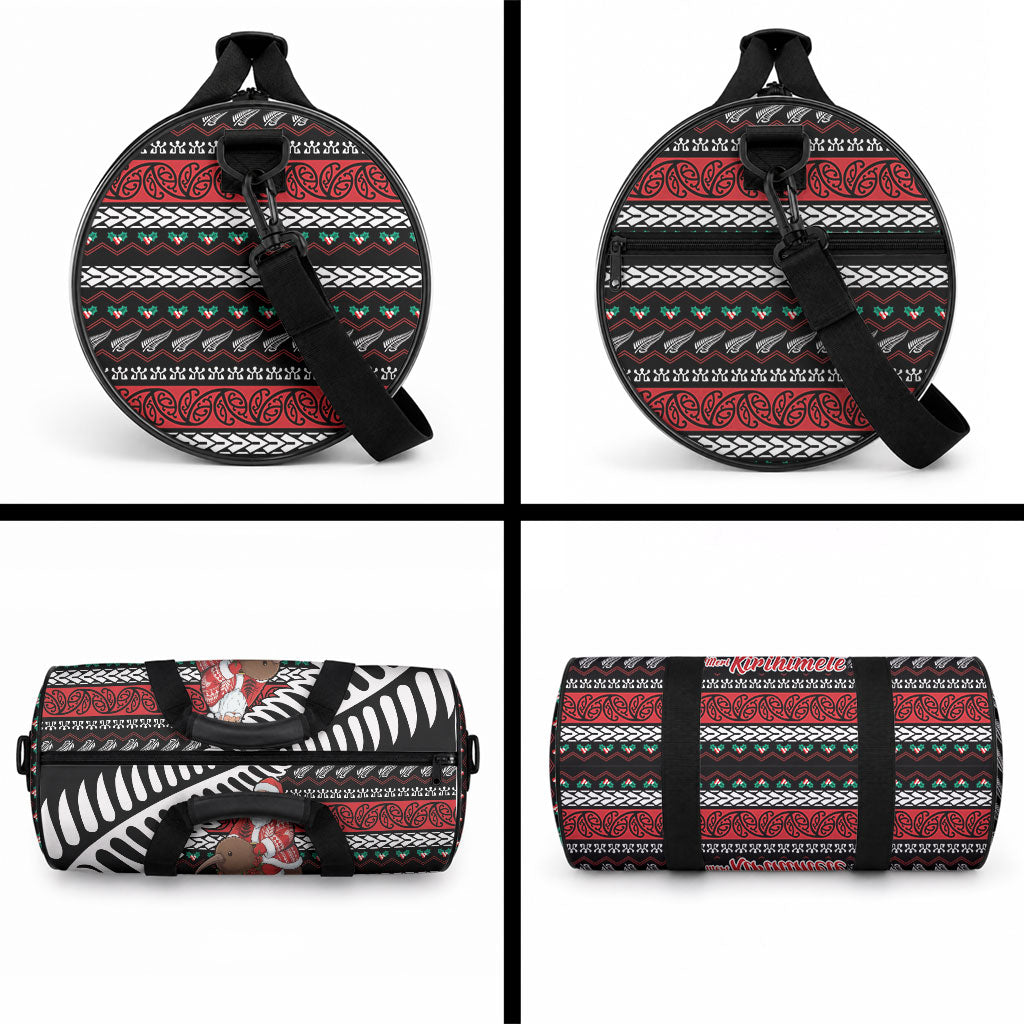 New Zealand Kiwi Santa Christmas Duffle Bag He Wairua Kirihimete