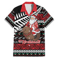 New Zealand Kiwi Santa Christmas Family Matching Mermaid Dress and Hawaiian Shirt He Wairua Kirihimete - Aussie Hoodie