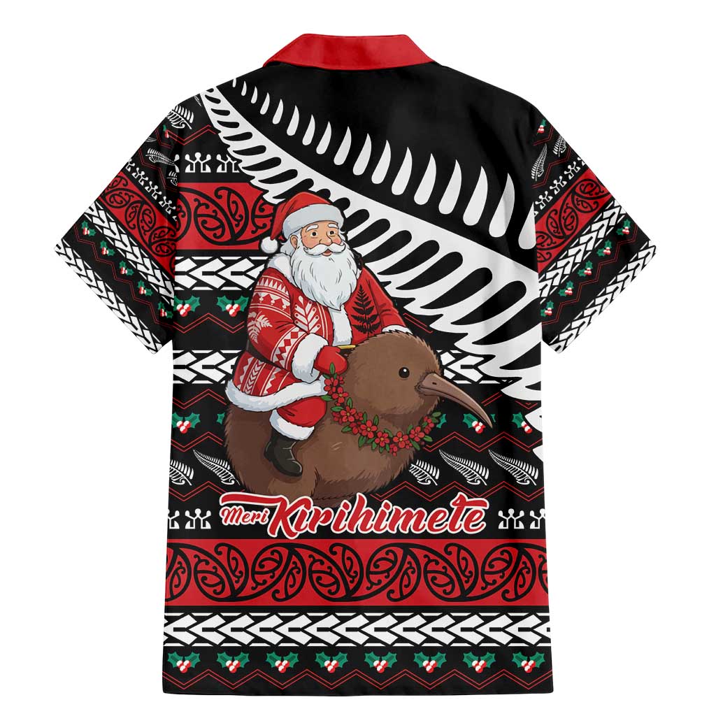 New Zealand Kiwi Santa Christmas Family Matching Mermaid Dress and Hawaiian Shirt He Wairua Kirihimete - Aussie Hoodie