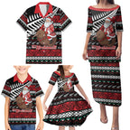 New Zealand Kiwi Santa Christmas Family Matching Puletasi and Hawaiian Shirt He Wairua Kirihimete - Aussie Hoodie