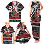 New Zealand Kiwi Santa Christmas Family Matching Tank Maxi Dress and Hawaiian Shirt He Wairua Kirihimete - Aussie Hoodie