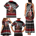 New Zealand Kiwi Santa Christmas Family Matching Tank Maxi Dress and Hawaiian Shirt He Wairua Kirihimete - Aussie Hoodie