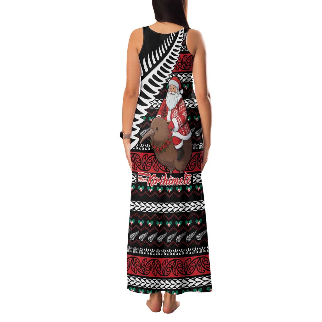 New Zealand Kiwi Santa Christmas Family Matching Tank Maxi Dress and Hawaiian Shirt He Wairua Kirihimete - Aussie Hoodie