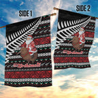 New Zealand Kiwi Santa Christmas Garden Flag He Wairua Kirihimete - Aussie Hoodie